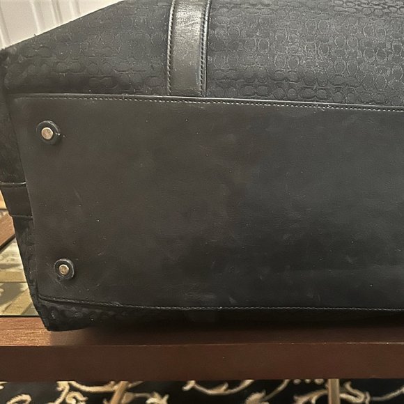 Coach Signature Canvas Black Diaper Bag/Carryall Ex-Large - Picture 6 of 8